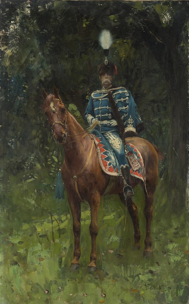Francesco Paolo Michetti - 173, Ritratto di S.M. Re Umberto I a Cavallo